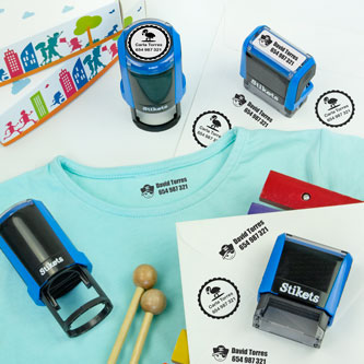 lbs Name Stamp for Clothing Name Stamp Personalized Stamp for Kids Cloths Fabric Stamper for Clothes, Size: 5.7